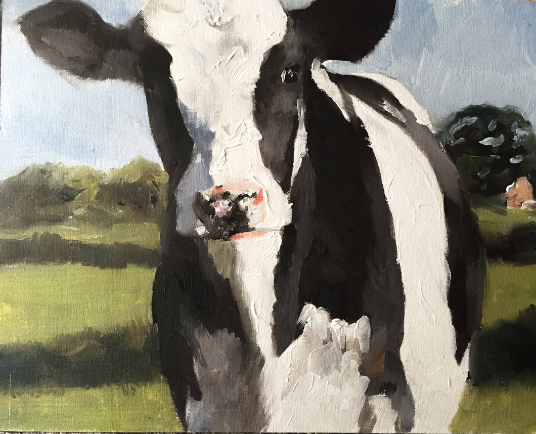 Cow Painting , Prints, Canvas, Poster, Originals, Commissions - Fine Art - from original oil painting by James Coates