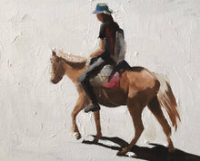Load image into Gallery viewer, Horse riding Painting, Prints, Canvas,  Posters, Originals, Commissions,  Fine Art - from original oil painting by James Coates

