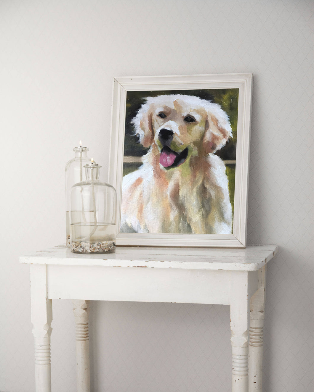Golden Retriever Painting, Dog art, Dog Print, Fine Art, from original oil painting by James Coates