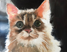 Load image into Gallery viewer, Cat Painting, cat Poster, cat Wall art, Canvas Print - Fine Art - from original oil painting by James Coates
