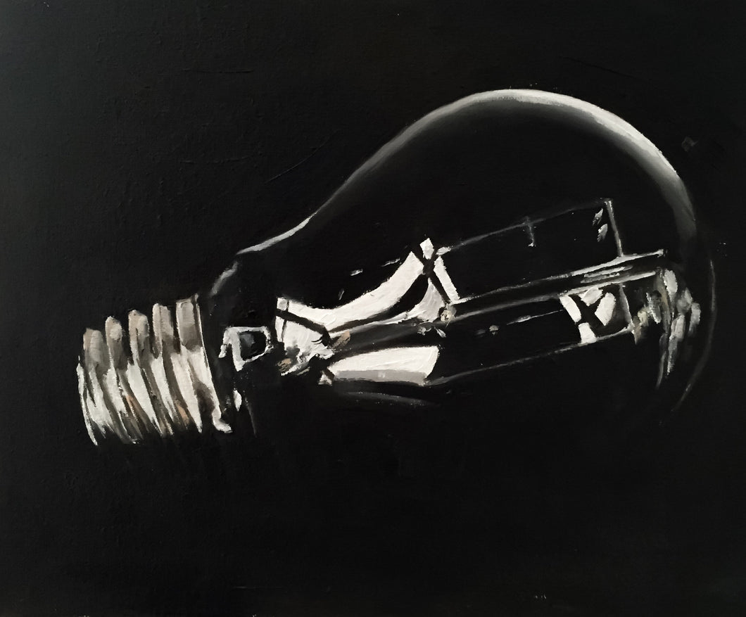Light Bulb Painting, Prints, Canvas, Posters, Originals, Commissions,  Fine Art  from original oil painting by James Coates