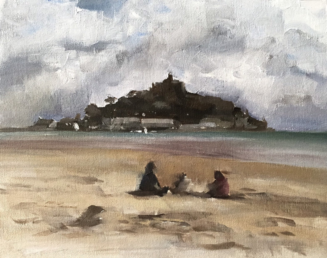 Beach view Painting, Beach art, Beach Prints, Beach Fine Art, from original oil painting by James Coates
