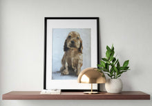 Load image into Gallery viewer, Puppy dog Painting, Dog art, Dog Print, Dog Fine Art,  from original oil painting by James Coates
