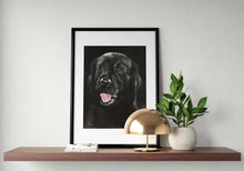 Load image into Gallery viewer, Black Labrador Painting, Posters, Prints, Originals, Commissions , Fine Art - from original oil painting by James Coates
