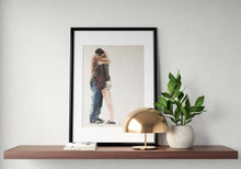 Load image into Gallery viewer, Love Painting, couple Poster, romance Wall art, Canvas Print, Fine Art - from original oil painting by James Coates
