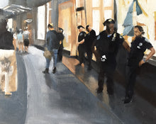 Load image into Gallery viewer, NYPD Painting, Poster, ew York Wall art, Prints, originals, Fine Art - from original oil painting by James Coates
