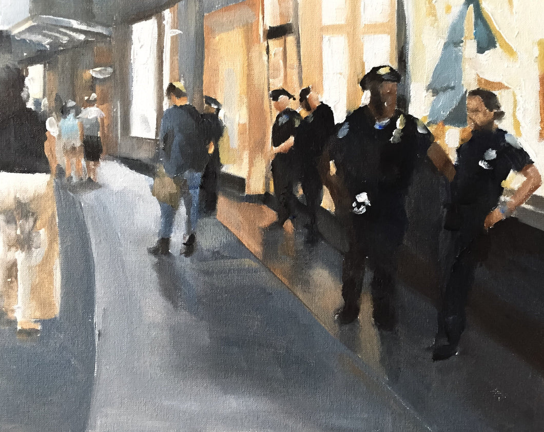 NYPD Painting, Poster, ew York Wall art, Prints, originals, Fine Art - from original oil painting by James Coates