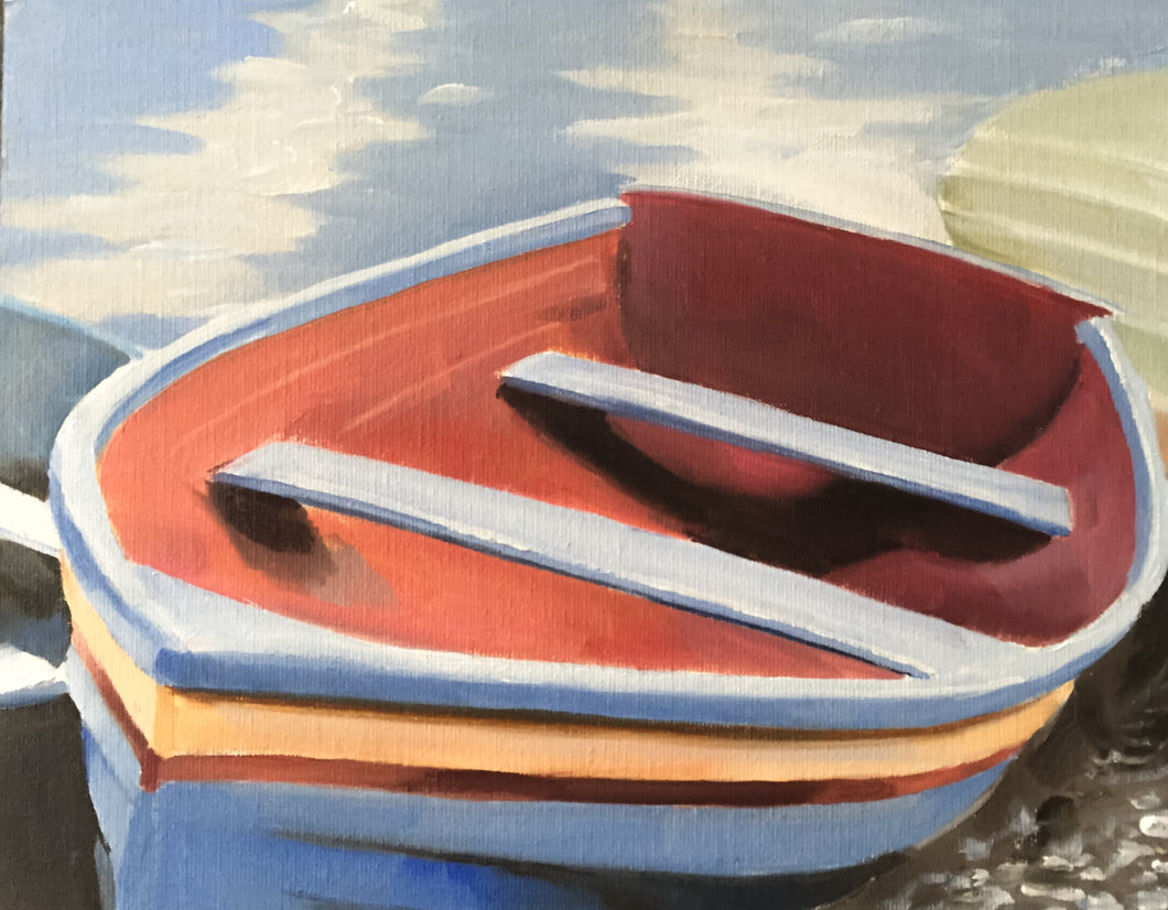 Boat Painting, Beach art, Boat Prints, Fine Art - from original oil painting by James Coates