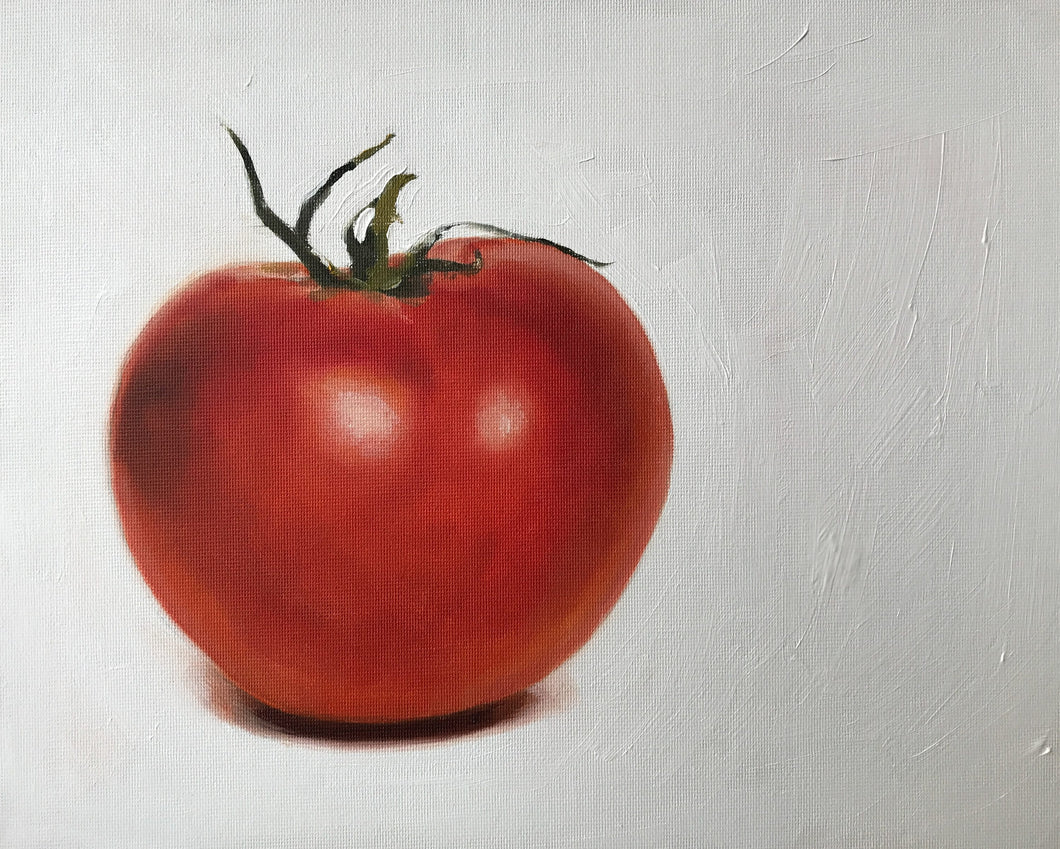 Tomato Painting, Tomato Still life art, Tomato Canvas, Tomato Paper Prints, Fine Art - from original oil painting by James Coates