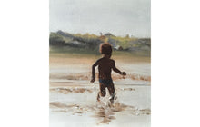 Load image into Gallery viewer, Boy on beach, Painting Beach art, Beach Prints , Fine Art - from original oil painting by James Coates
