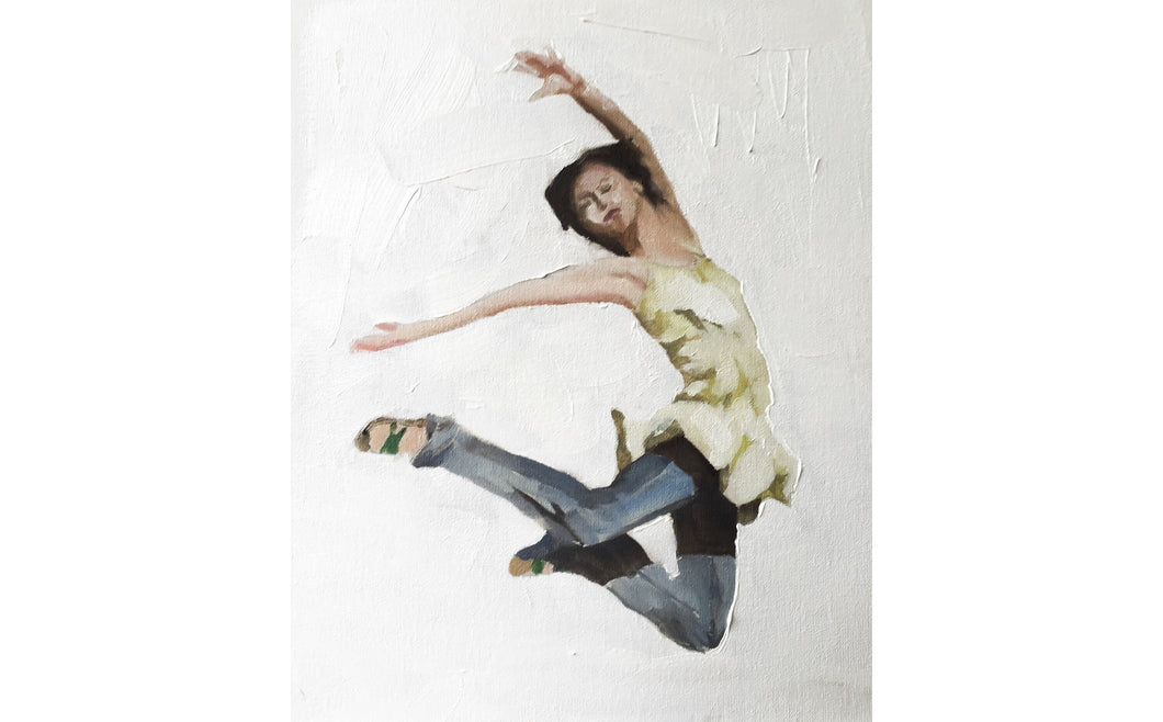 Woman Leaping Painting, Prints, Canvas, Posters, Originals, Commissions, Fine Art - from original oil painting by James Coates