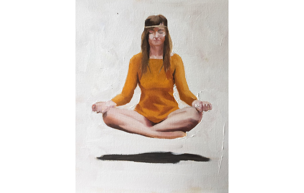 Woman Meditating Painting, Prints, Posters, Originals, Commissions, Fine Art - from original oil painting by James Coates