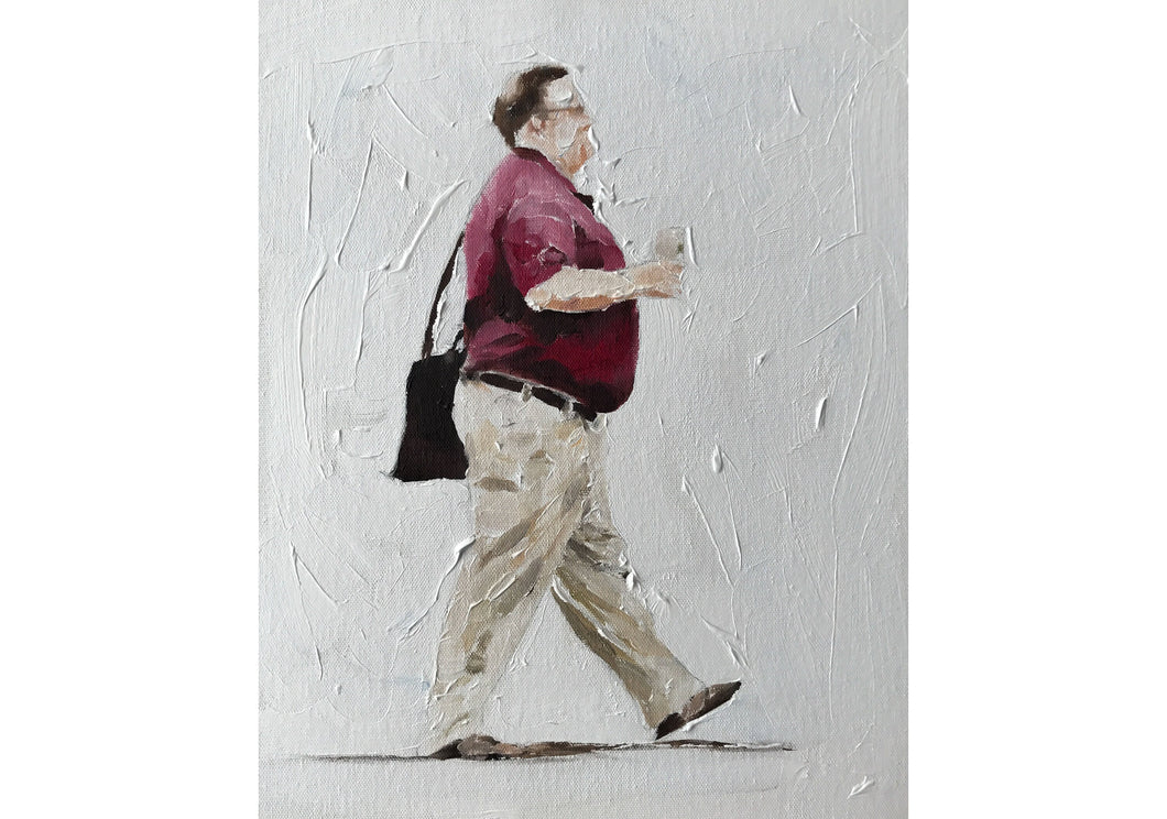 Man Painting, Prints, Canvas, Posters, Originals, Commissions, Fine Art - from original oil painting by James Coates