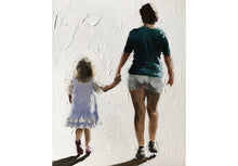 Load image into Gallery viewer, Mother and daughter - Painting -Wall art - Canvas Print - Fine Art - from original oil painting by James Coates

