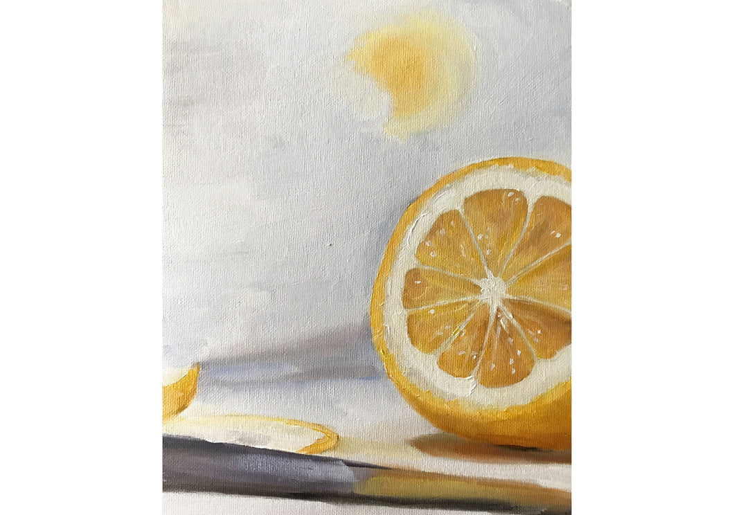 Lemon Painting ,Food art ,Canvas and Paper Prints ,Fine Art - from original oil painting by James Coates