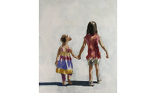 Load image into Gallery viewer, Children holding hands Painting, Posters, Prints, Originals, Commissions, Fine Art - from original oil painting by James Coates
