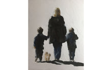 Load image into Gallery viewer, Mother and Sons Painting, Wall art, Posters, Prints, Fine Art - from original oil painting by James Coates
