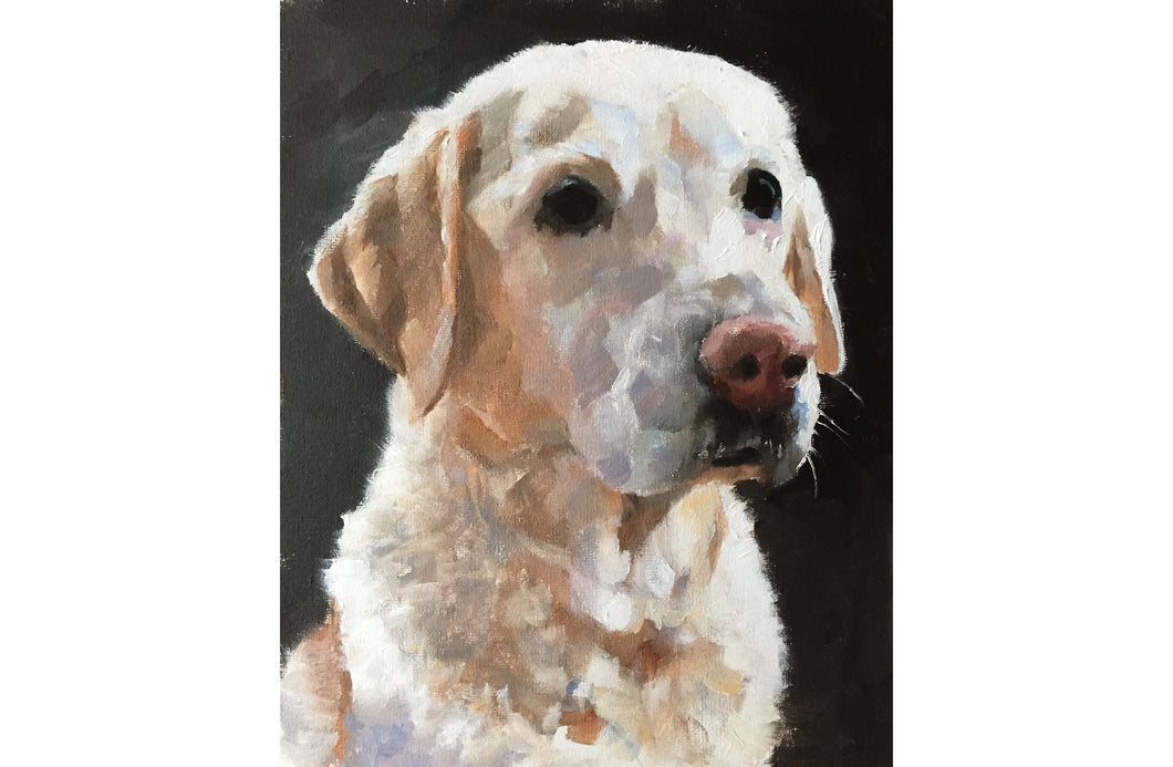 Labrador dog Painting - Dog art - Dog Print - Fine Art - from original oil painting by James Coates
