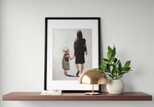 Load image into Gallery viewer, Mother and daughter Painting, Wall art, Canvas Print, Fine Art - from original oil painting by James Coates
