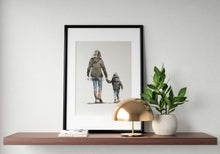 Load image into Gallery viewer, Mommy and child - Painting - Poster - Wall art - Canvas Print - Fine Art - from original oil painting by James Coates
