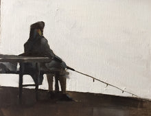 Load image into Gallery viewer, Fishing - Painting - Poster - Wall art - Canvas Print - Fine Art - from original oil painting by James Coates
