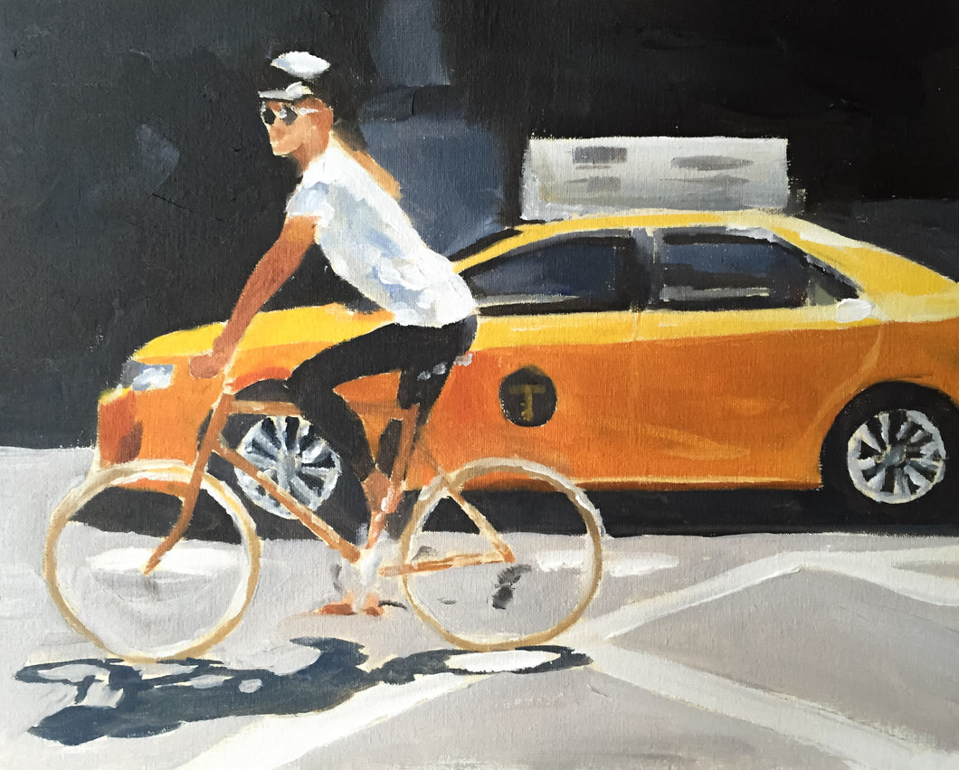 New York Taxi  Painting, Posters, Wall art, Print - Fine Art - from original oil painting by James Coates