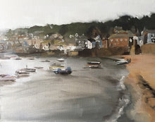 Load image into Gallery viewer, Boats Painting,Beach art, Beach Prints , Fine Art - from original oil painting by James Coates
