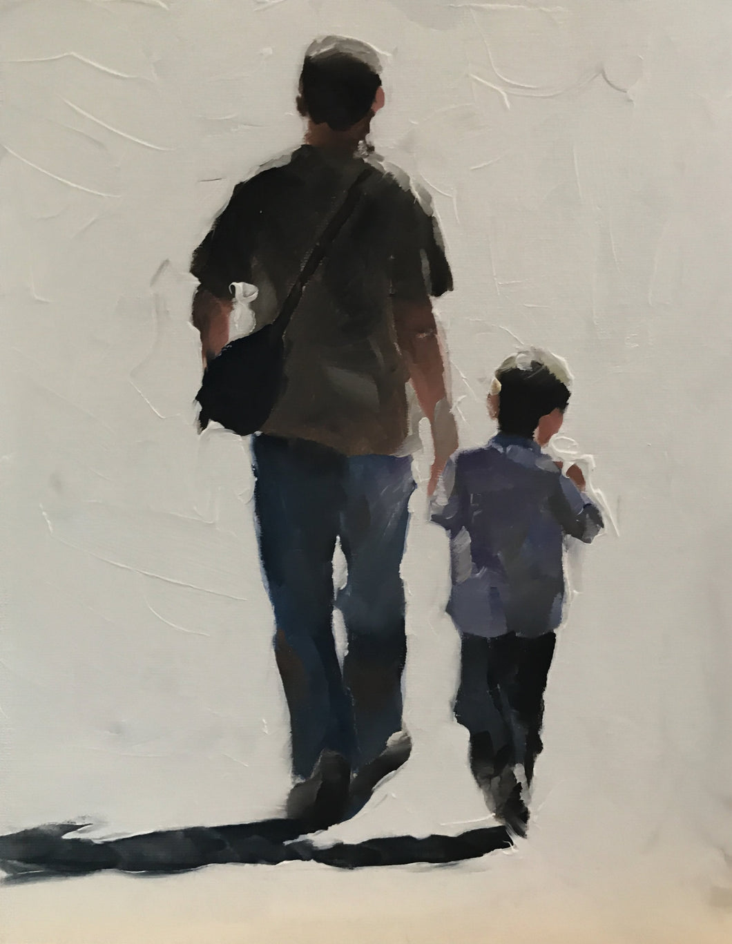 Family Painting,  Wall art, Canvas Print, Fine Art - from original oil painting by James Coates