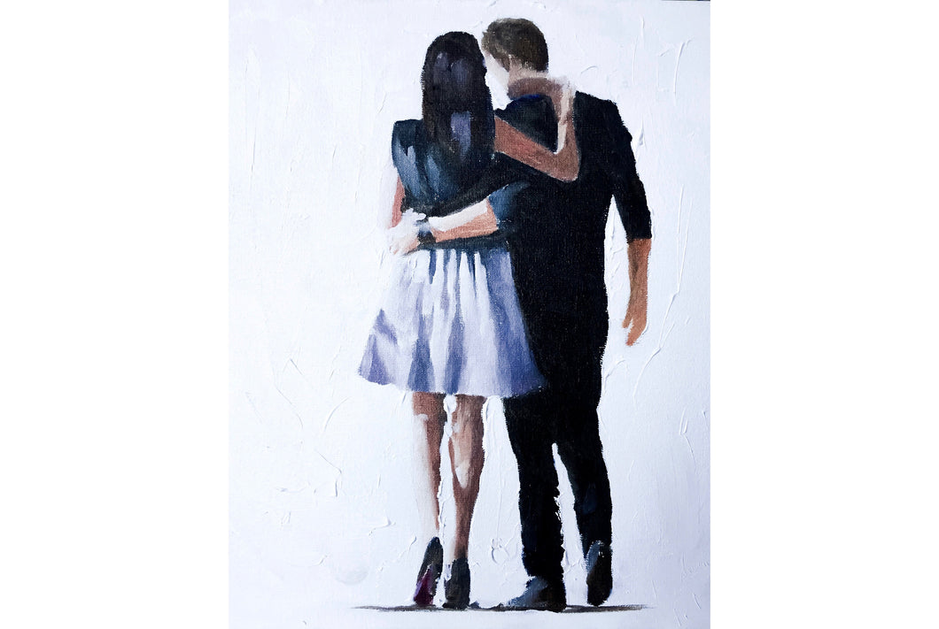 Couple in Love Painting, Prints, Canvas, Posters, Originals, Commissions, Fine Art - from original oil painting by James Coates