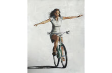 Load image into Gallery viewer, No hands Cycling Painting, Prints, Canvas, Posters, Originals, Commissions - Fine Art - from original oil painting by James Coates
