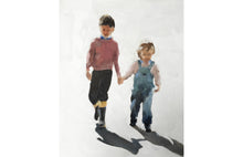 Load image into Gallery viewer, Children holding hands Painting, Prints, Posters, Originals, Commissions, Fine Art - from original oil painting by James Coates
