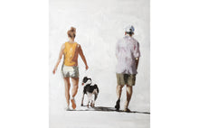 Load image into Gallery viewer, Couple and dog Painting - Poster - Wall art - Canvas Print - Fine Art - from original oil painting by James Coates

