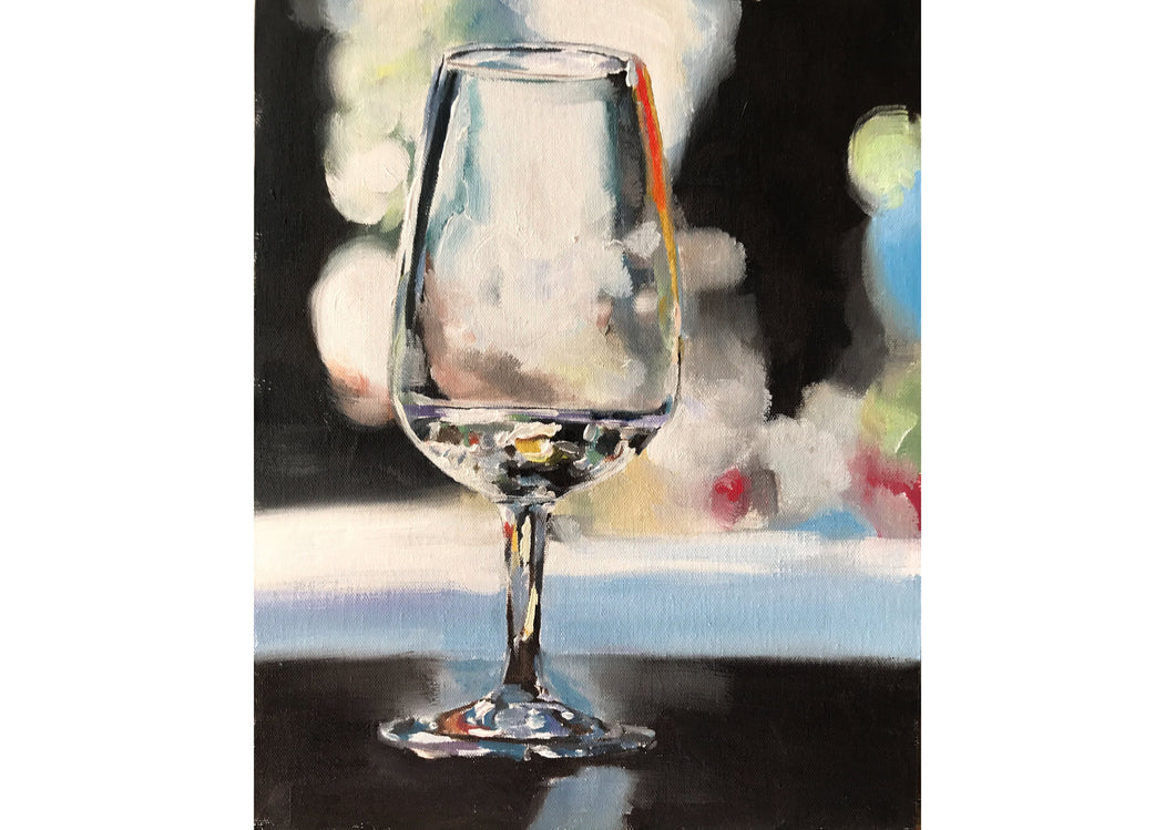 Wine glass Painting ,Still life art, Canvas and Paper Prints,  Fine Art  from original oil painting by James Coates