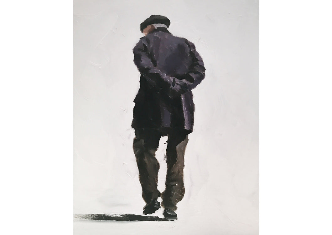 Old man Painting, man Poster, Wall art, Canvas Print, Fine Art - from original oil painting by James Coates