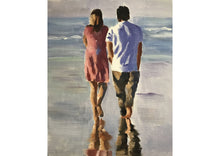 Load image into Gallery viewer, Couple on beach Painting, PRINTS, Canvas, Poster, Commissions, Fine Art - from original oil painting by James Coates
