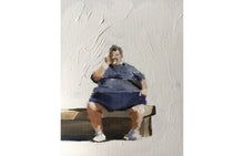 Load image into Gallery viewer, Man on bench Painting, Prints, Posters, Originals, Commissions, Fine Art - from original oil painting by James Coates

