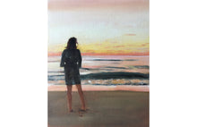 Load image into Gallery viewer, Woman on beach Painting, Poster, Prints - Fine Art - from original oil painting by James Coates
