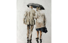Load image into Gallery viewer, Couple in the rain Painting, Posters, Prints, Wall art, commissions, Fine Art - from original oil painting by James Coates
