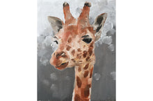 Load image into Gallery viewer, Giraffe Painting, animal Poster, Wall art, Canvas Print, Fine Art - from original oil painting by James Coates
