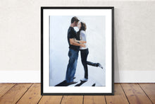 Load image into Gallery viewer, Couple kissing Painting, Prints, Canvas, Posters, Originals, Commissions, Fine Art - from original oil painting by James Coates
