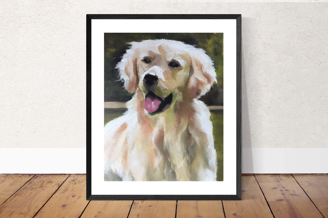 Retriever Dog Painting, Prints, Canvas, Posters, Originals, Commissions, Fine Art - from original oil painting by James Coates