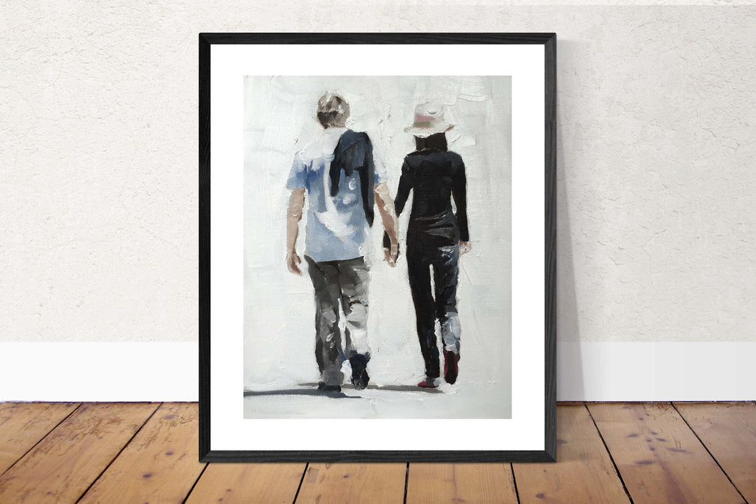 Couple Painting - Poster - Wall art - Canvas Print - Fine Art - from original oil painting by James Coates