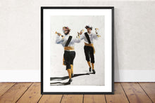 Load image into Gallery viewer, Morris dancing - Painting -Wall art - Canvas Print - Fine Art - from original oil painting by James Coates
