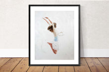 Load image into Gallery viewer, Girl jumping for joy Painting- Poster - Wall art - Canvas Print - Fine Art - from original oil painting by James Coates
