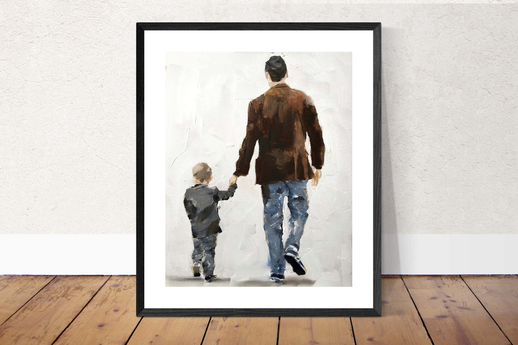 After and son - Painting -Wall art - Canvas Print - Fine Art - from original oil painting by James Coates