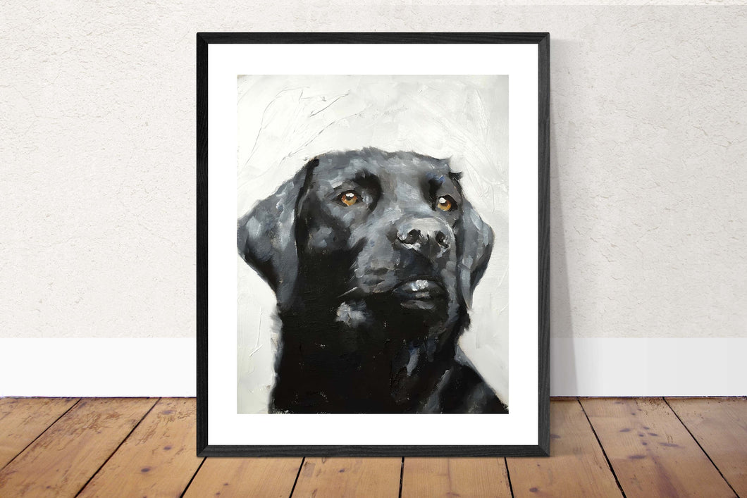Dog Painting, Dog art, Dog Print, Labrador Fine Art - from original oil painting by James Coates
