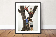 Load image into Gallery viewer, Children in Tree  Painting, Prints, Posters, Originals, Commissions, Fine Art - from original oil painting by James Coates
