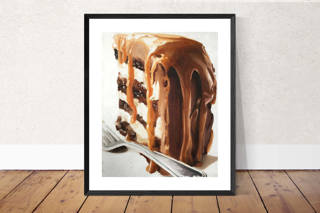 Cake  Painting    Wall art  Canvas Print  Fine Art  from original oil painting by James Coates