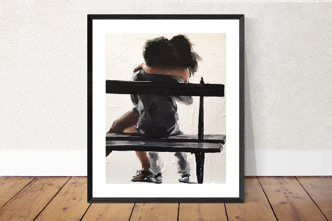 Couple Painting - Poster - Wall art - Canvas Print - Fine Art - from original oil painting by James Coates