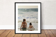 Load image into Gallery viewer, Family on beach Painting, Beach art ,Beach Prints ,Fine Art - from original oil painting by James Coates
